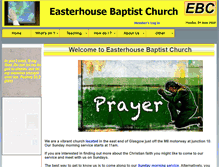 Tablet Screenshot of easterhousebaptistchurch.com